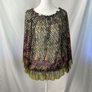 Top 3/4 Sleeve By Sunny Leigh